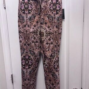 Jules & Leopold Pink and Brown Floral Pants